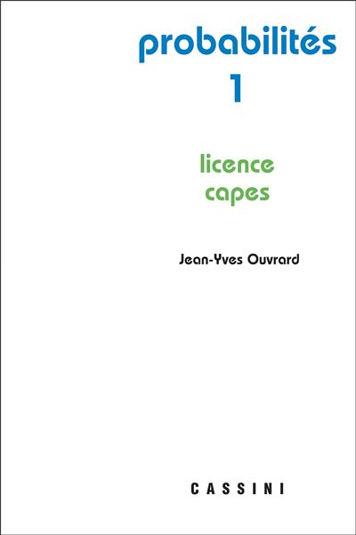 Probabilités (tome 1) - Jean-Yves Ouvrard - broché
