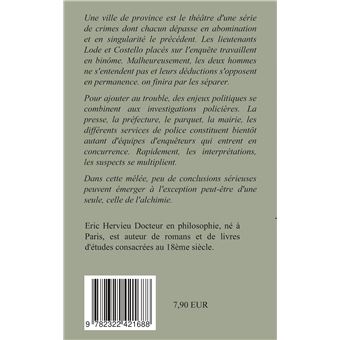 Variations criminelles sur un thème alchimique