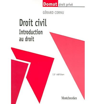 Droit civil. introduction au droit - 13eme edition