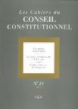 Cahiers du Conseil Constitutionnel