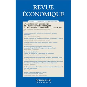 Revue Economique T73-5