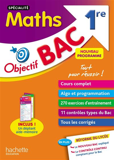 Objectif Bac SPECIALITE Maths 1re