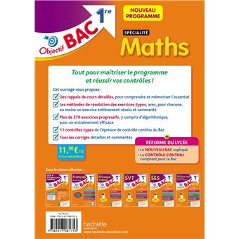 Objectif Bac SPECIALITE Maths 1re