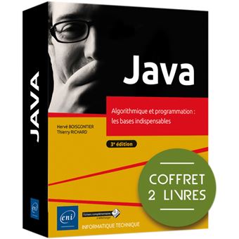 Java - Coffret de 2 livres - Algorithmique et programmation : les bases indispensables (3ème édition)