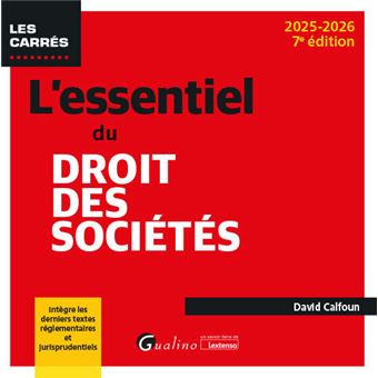 L'essentiel du droit des sociétés