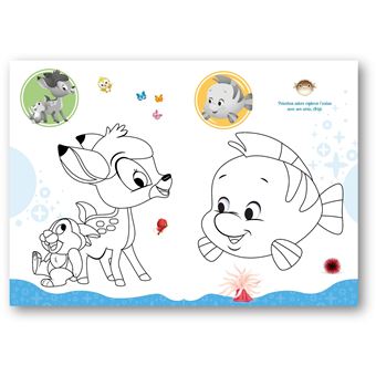 Disney Baby - Cherche, colle et colorie - Animaux tout doux