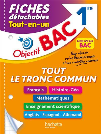 Fiches Enseignements communs 1re BAC 2021