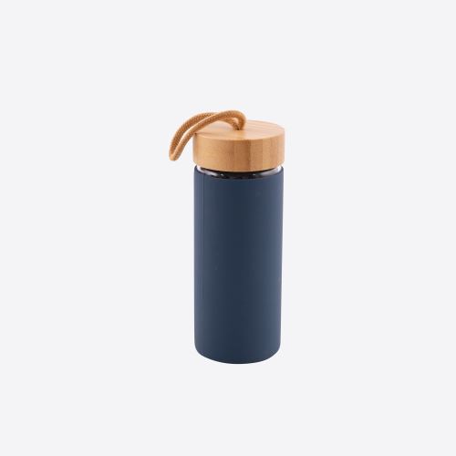 POINT-VIRGULE GLAZEN FLES DONKERBLAUW 450ML