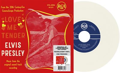 Love Me Tender Édition Limitée Belge Vinyle Translucide