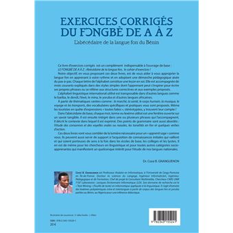 Exercices corrigés du fongbè de A à Z