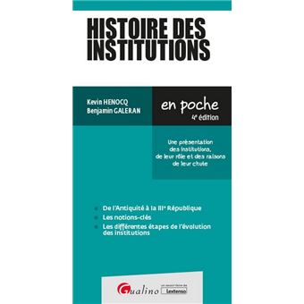Histoire des institutions