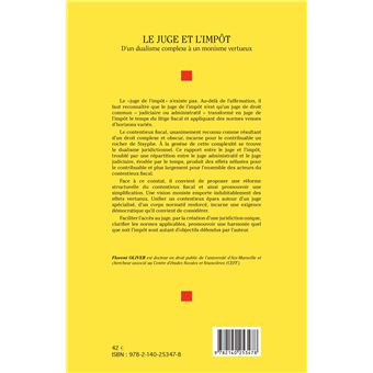 Le juge et l'impôt