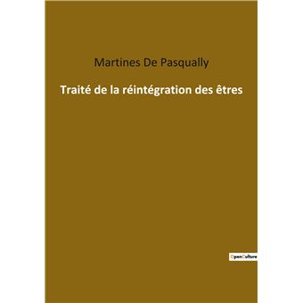 Traité de la réintégration des êtres