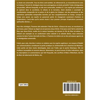 Traité de la réintégration des êtres