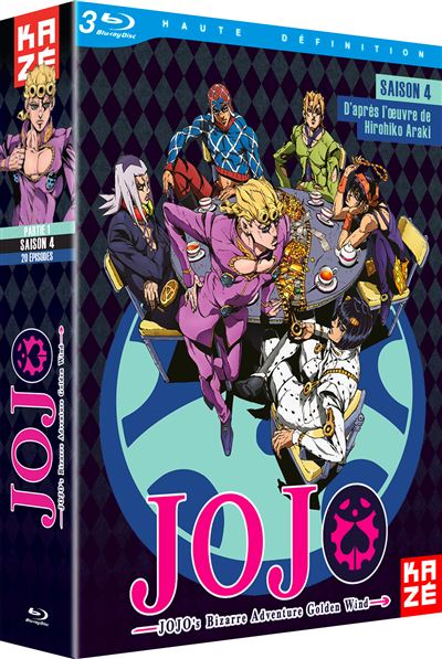 Coffret Jojo's Bizarre Adventure Golden Wind Saison 4 Blu-ray