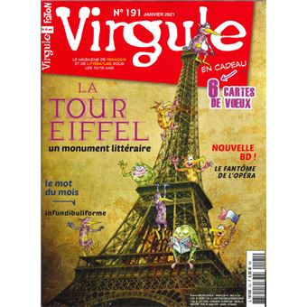Virgule n°191 - La tour eiffel dans la littérature - Janvier 2021