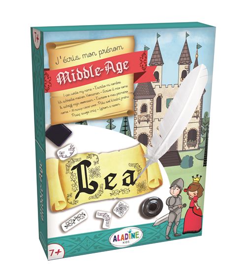 ALADINE COFFRET J'ECRIS MOYEN AGE
