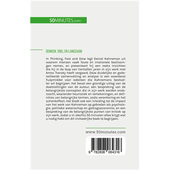 Denken, snel en langzaam