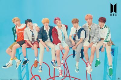 Poster BTS Bleu