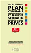 Liste des comptes du plan comptable des établissements et services sociaux et médico-sociaux privés