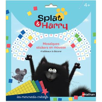 Splat et Harry: Pochette mosaïques gommettes en mousse