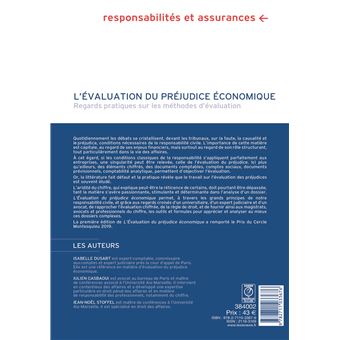 L evaluation du prejudice economique