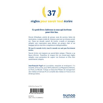 37 règles pour savoir tout écrire