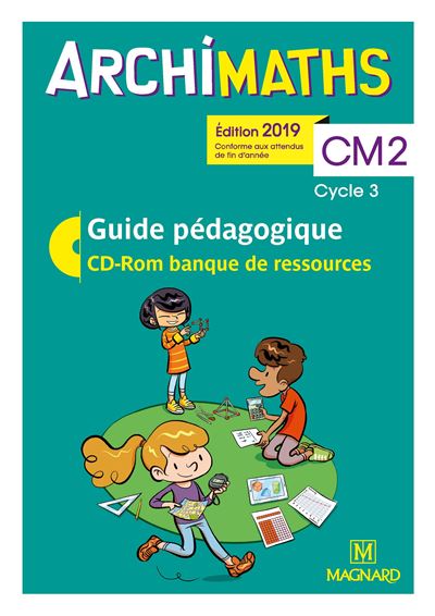 Archimaths CM2 (2019) - Banque de ressources sur CD-Rom avec guide pédagogique papier - Christophe Mante - Livre CD-ROM