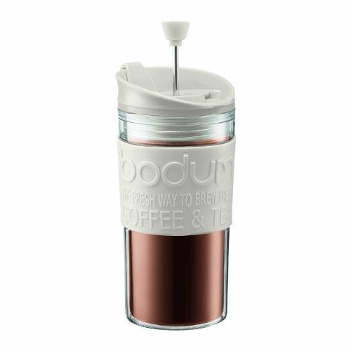 Bodum Blanc Cafetière À Isolation Sous Vide En Acier Inoxydable Crème - 0,35 L - Image 2