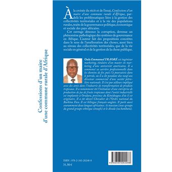 Confessions d'un maire d'une commune rurale d'Afrique
