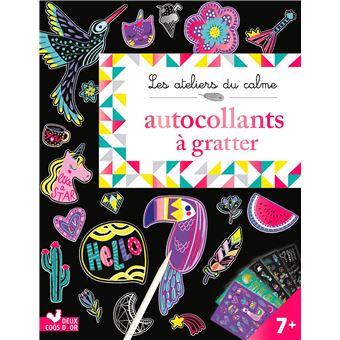 Autocollants à gratter - pochette avec accessoires