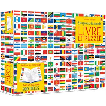 Coffret Drapeaux du monde (Livre et puzzle)