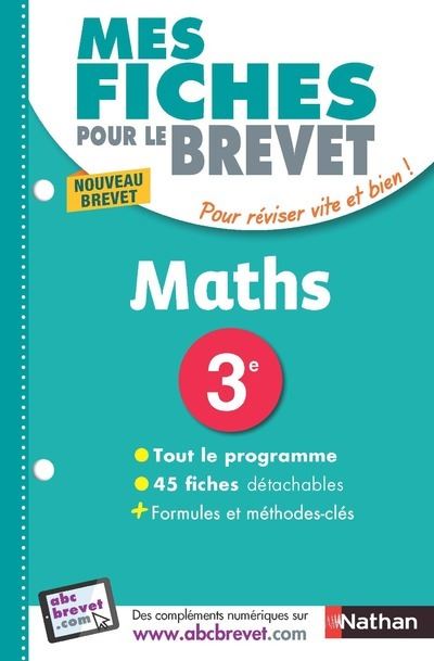 Mes Fiches ABC du Brevet Mathématiques 3e