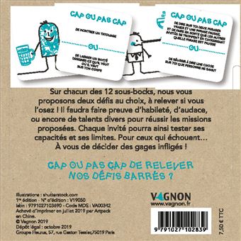 Coffret Sous-bocks Cap ou pas cap ?