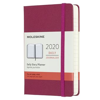 MOLESKIN AG0 JOUR POCHE ROSE  RIGIDE