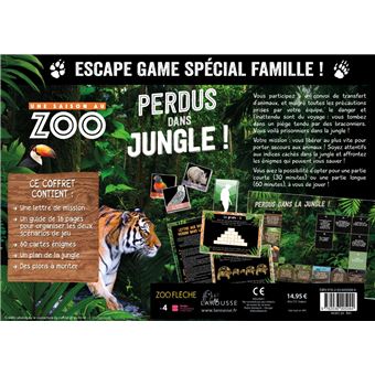Escape game famille - UNE SAISON AU ZOO Perdus dans la jungle !