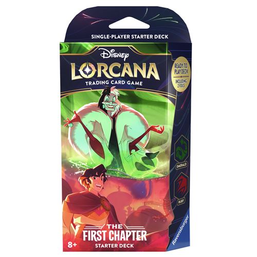 Carte a Collectionner  Disney  Lorcana  Starter Deck Emerald & Ruby Ravensburger