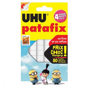Set de 80 pastiles adhésives UHU Patafix - Crayon de couleur - Achat ...