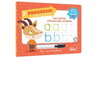 Les lettres minuscules scriptes