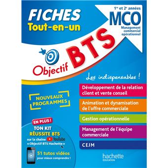 Objectif BTS MCO -  Fiches Tout-en-un
