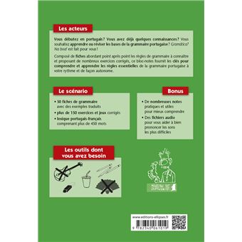 Les bases de la grammaire portugaise en 50 fiches avec exercices corrigés. A1-A2