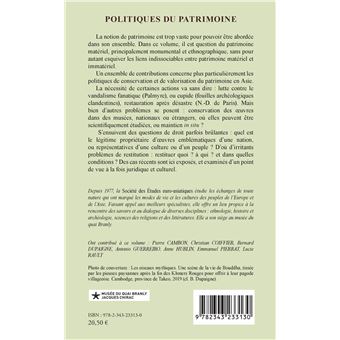 Politiques du patrimoine
