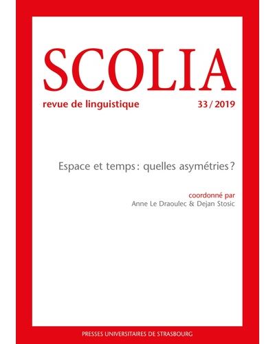 Espace et temps quelles asymétries