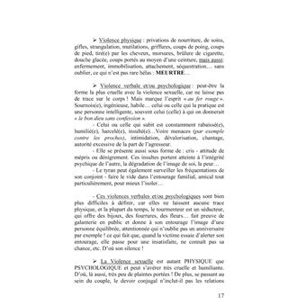 Violences conjugale, brisez les chaînes !
