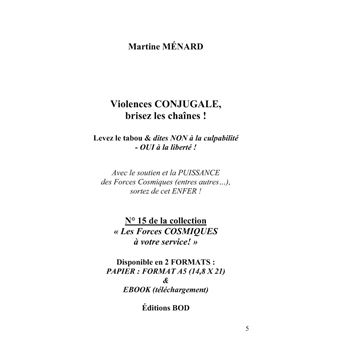 Violences conjugale, brisez les chaînes !