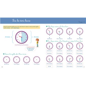 Les ateliers Larousse - J'apprends à lire l'heure (CP-CE1-CE2)
