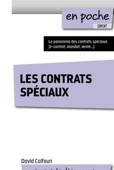 Les contrats spéciaux