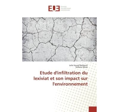 Etude d'infiltration du lexiviat et son impact sur l'environnement