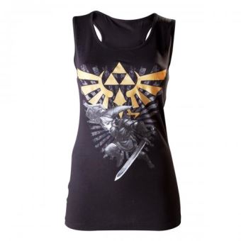 Tee-Shirt Zelda Triforce Link Femme Taille S