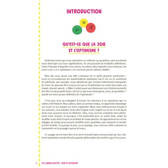 Joie et optimisme. 50 pages de conseils pratiques, 20 outils à afficher, 16 pages détachables